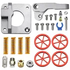 Набор экструдеров для 3D-принтера, силиконовая насадка, нагревательная кровать, пружина, усовершенствованная Выравнивающая гайка, набор 1,75 мм филамента для Creality CR10Ender3