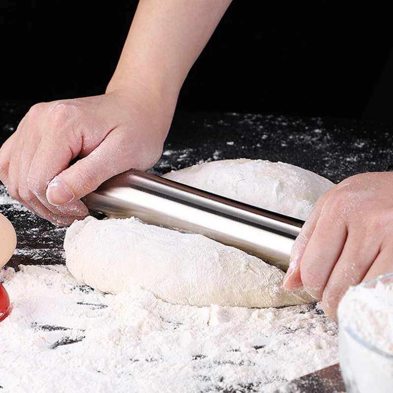 

Толстая Скалка из нержавеющей стали 304 с защитой от плесени, домашняя скалка для пельменей, Скалка, артефакт