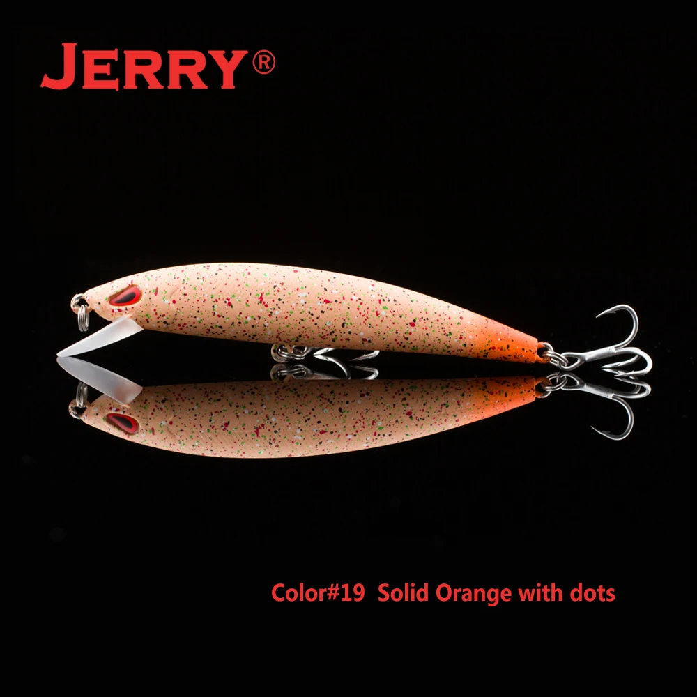 Jerry 35 мм 2,6 г спиннинг медленно тонущиеся воблеры кренкбейт Форель Приманка для окуня пресноводный камень рыболовное снасти Оборудование - Цвет: Solid Orange