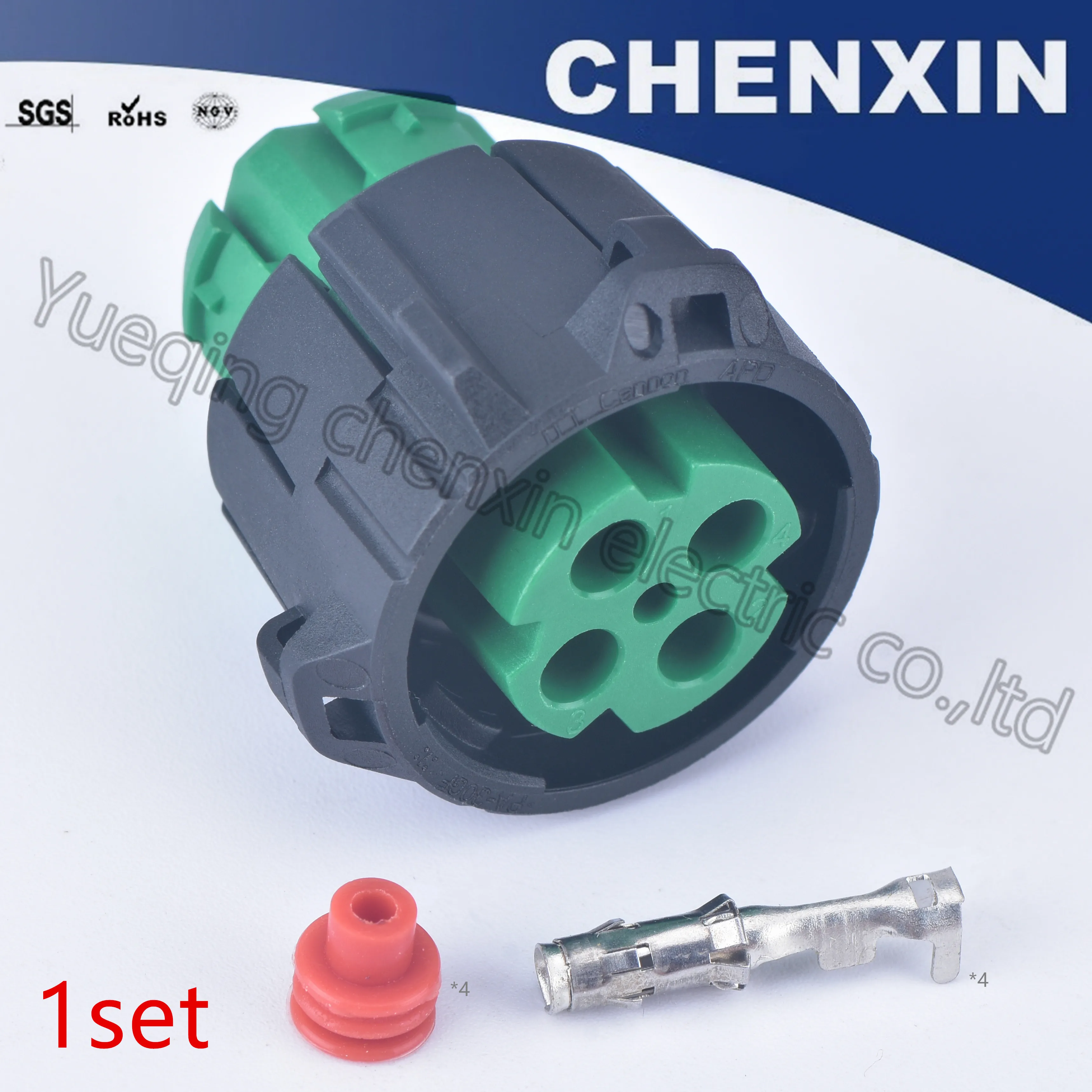 

Black 4 pin auto connectors waterproof female wire harness cable connector sensor electrical plug 192990-2530