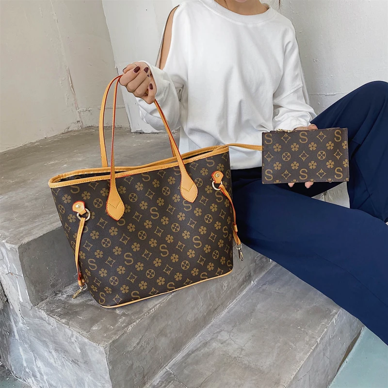 

2020 Luxury Brand Printing Designer Handbags For Women 2020 Fashion Large Capacity Shopping Shoulder Bag Ladies Leather Tote Bag