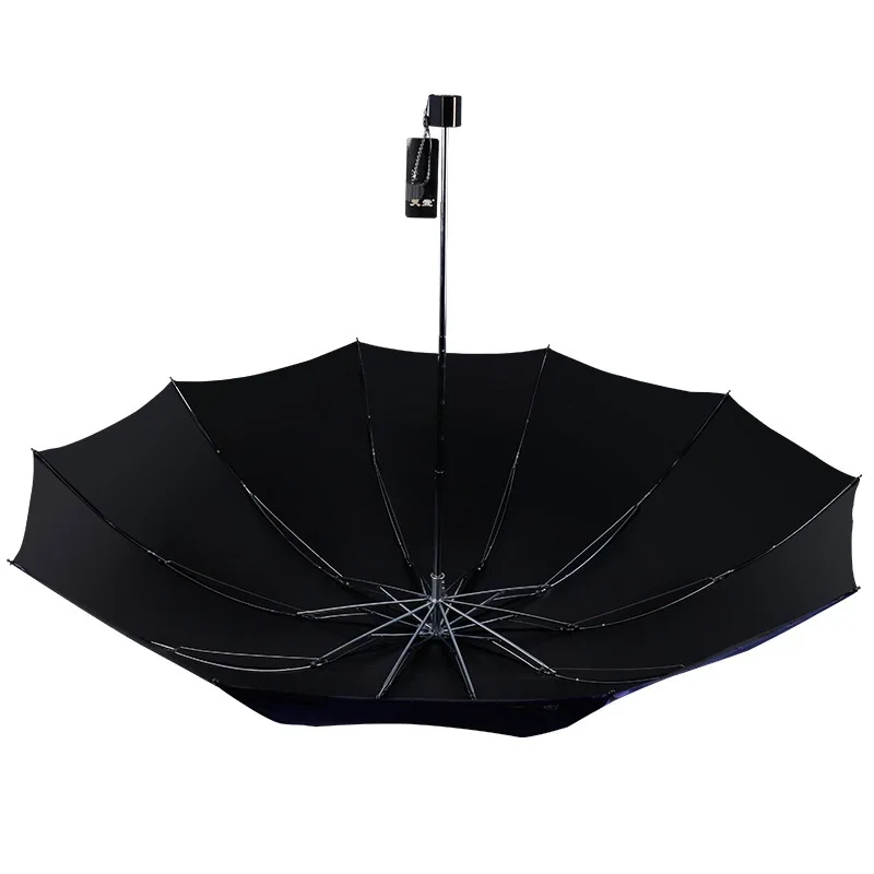 Ветрозащитный дорожный зонт большой водонепроницаемый складной компактный