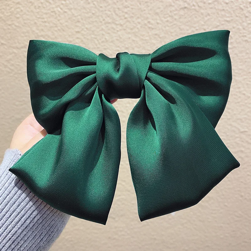 

Fashion Satin Ribbon Hairgrips Big Large Bow girls Hairpin Hair Bands Women Girls Headband Female Barrette Hair Accessories