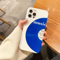 simple music album cd text pattern of design phone cover for iphone 11 12 mini pro max 7 8p se xs xr phone shockproof soft cases