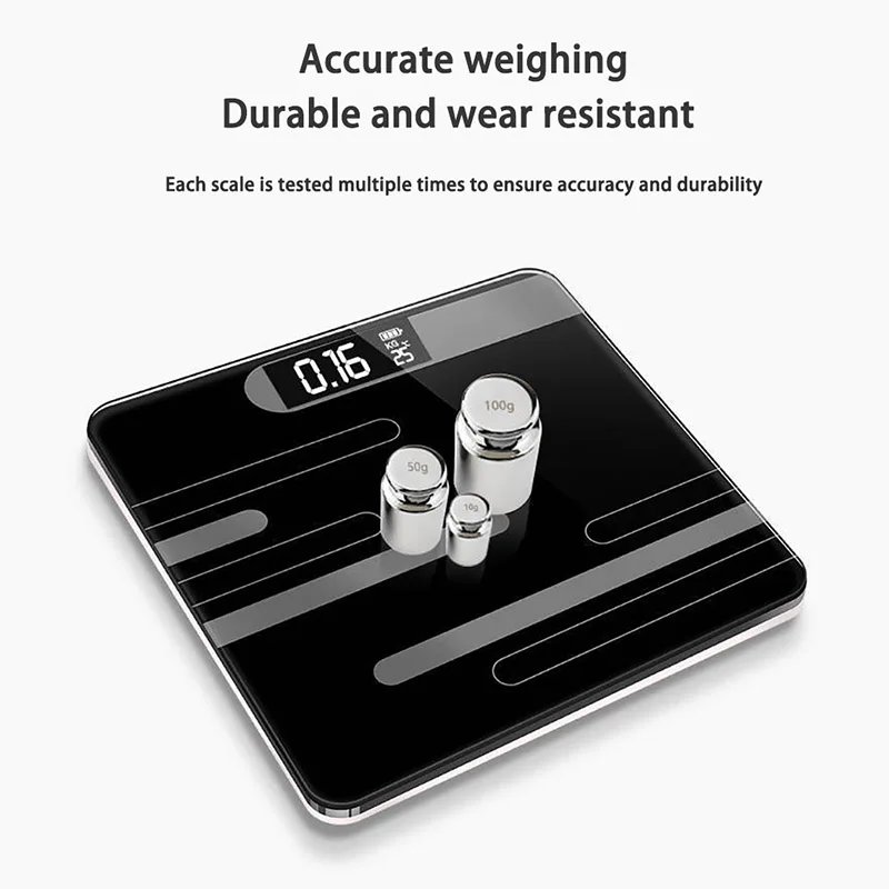 Весы для ванной комнаты стеклянные интеллектуальные домашние электронные весы