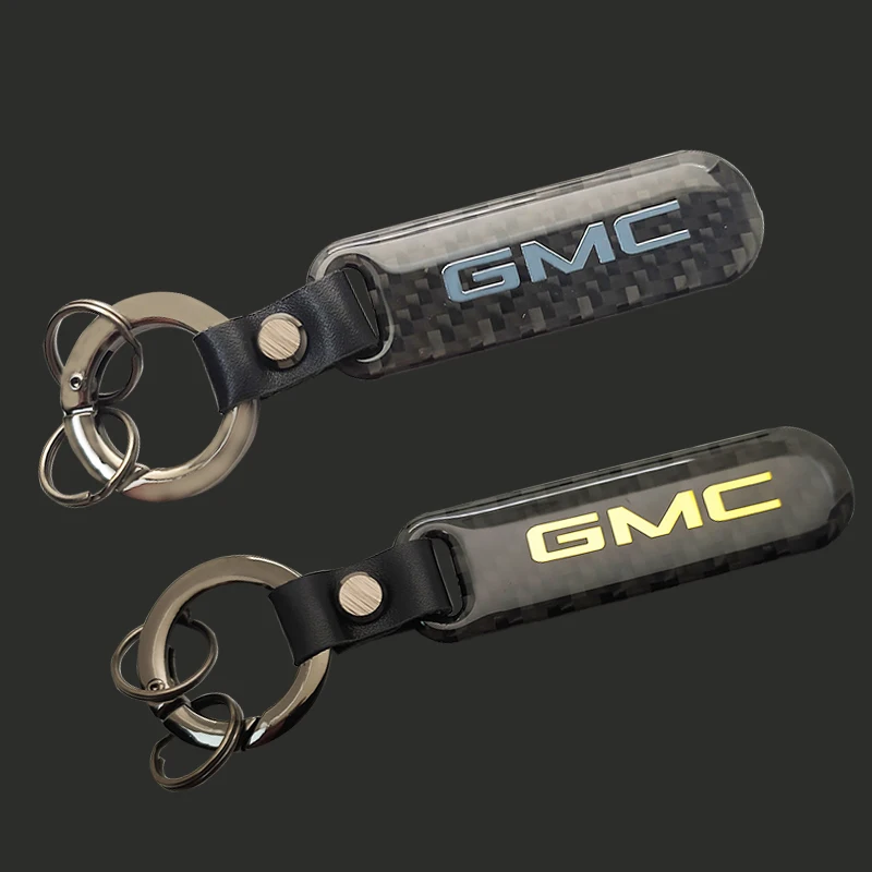 

1pc Metal carbon fiber Keychain Key Ring for GMC Savana Terrain Acadia Sierra 2004 1500 Yukon Canyon Envoy Safari Accessories