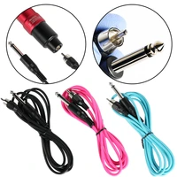 high quality tattoo wire rca clip cable hook wire for tattoo machine power supply three colors 1 8m tattoo equipment