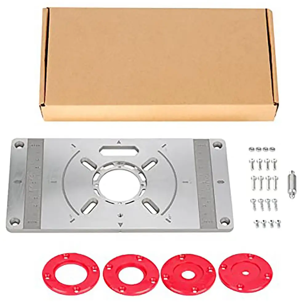 

Multifunctional Router Table Insert Plate Woodworking Benches Aluminium Wood Router Trimmer Models Engraving Machine Tools DIY