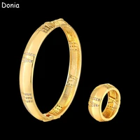 donia jewelry fashion bracelet aaa zircon roman numeral set bracelet ladies jewelry luxury ring bracelet