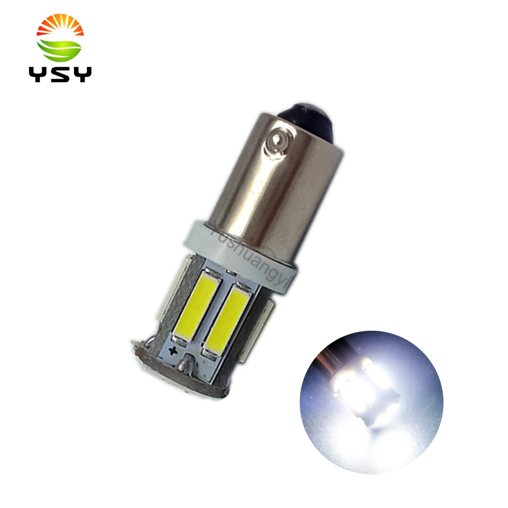 

1 шт., бесплатная доставка, BA9S Led 12 В DC T4W T11 7014 10 SMD, лампа заднего хода, Автомобильные светодиодные лампы, белые