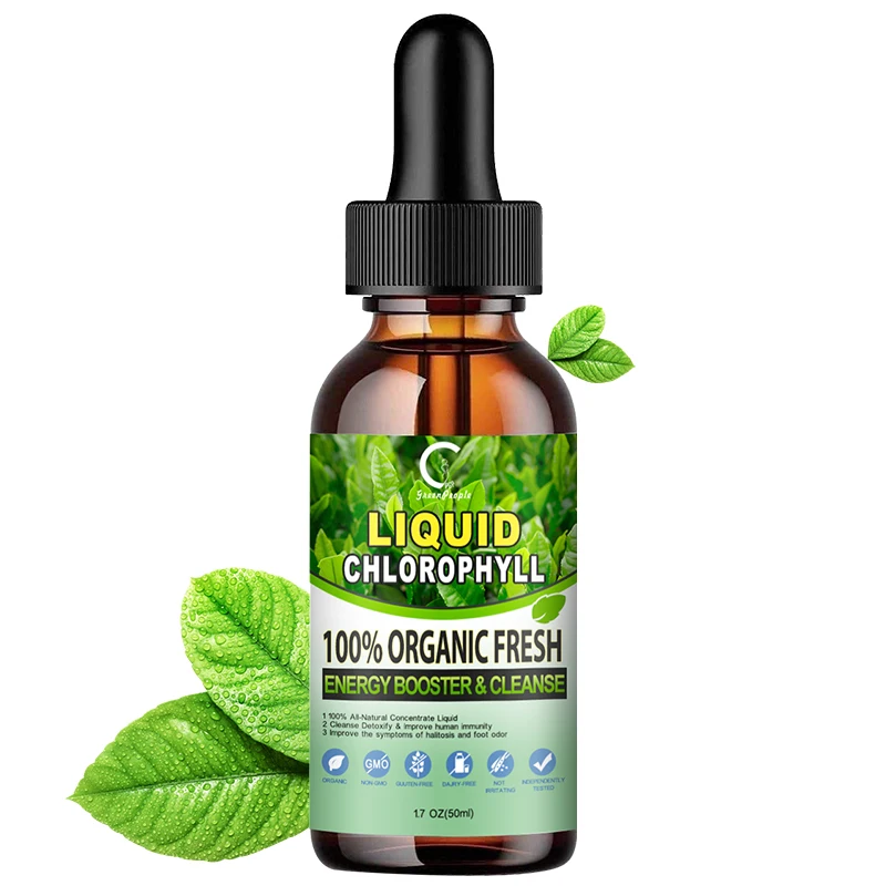 

GPGP GreenPeople Liquid Chlorophyll Drops Deodorization Essential Anti-halitosis Detox Plant Dietary Supplement Health care