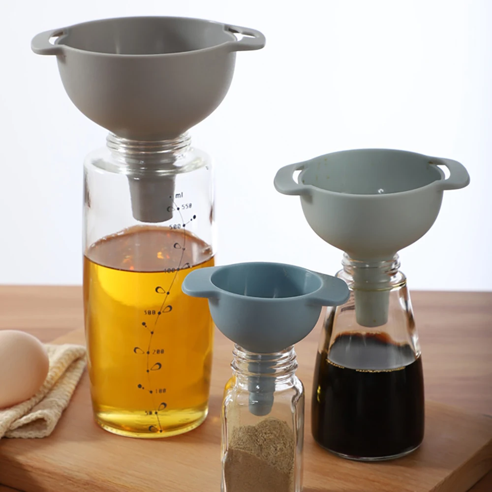4 в 1 многофункциональные воронки фильтр пластиковое жидкое масло винные воронки Хоппер портативное масло мед передача Кухонные гаджеты