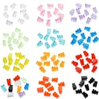 10 звёзд, Красочные Подвески в виде жевательного медведя, брелоки в виде медведя, подвески для самостоятельного изготовления ожерелья, серег, браслетов