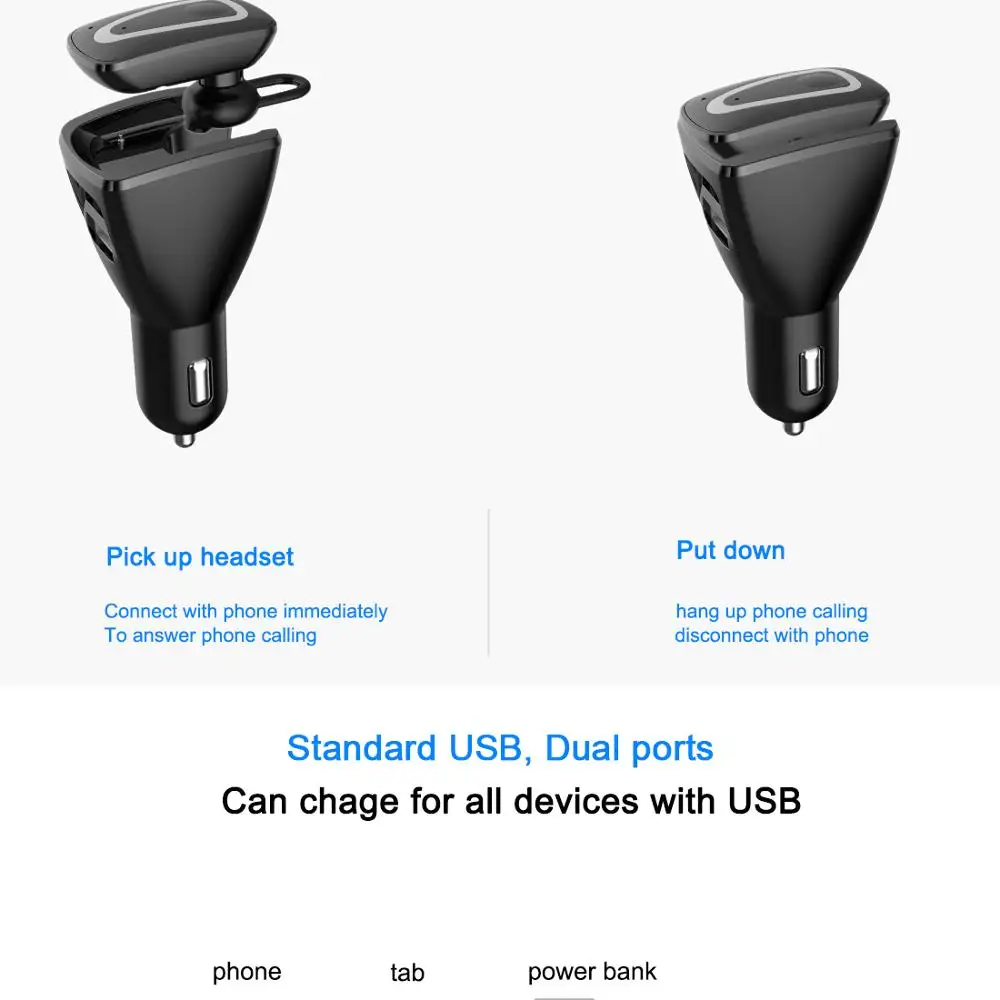 Автомобильный беспроводной Bluetooth 4 1 Гарнитура автомобильный комплект свободные