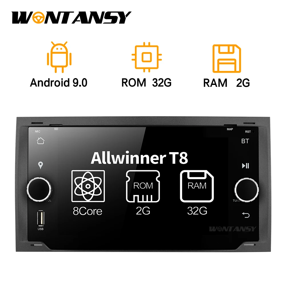 Android 9 0 автомобильный dvd для Ford focus Mondeo S-max smax c-max с 32 Гб rom радио gps медиаплеер 1024*600