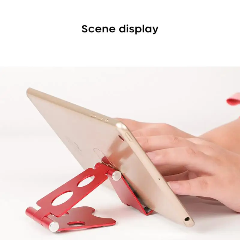 

Universal Foldable Desk Phone Holder Adjustable Metal Stand for Samsung S20 Plus Ultra Note 10 IPhone 11 Tablet Desktop Mount