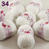 color optional 8 ballsx50g cashmere silk velvet children hand kintting yarn white 18 34