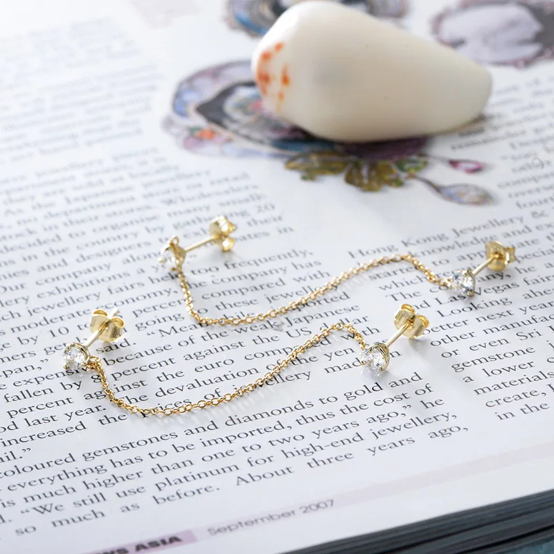 Женские серьги-кольца из серебра 925 пробы с фианитом | Украшения и аксессуары