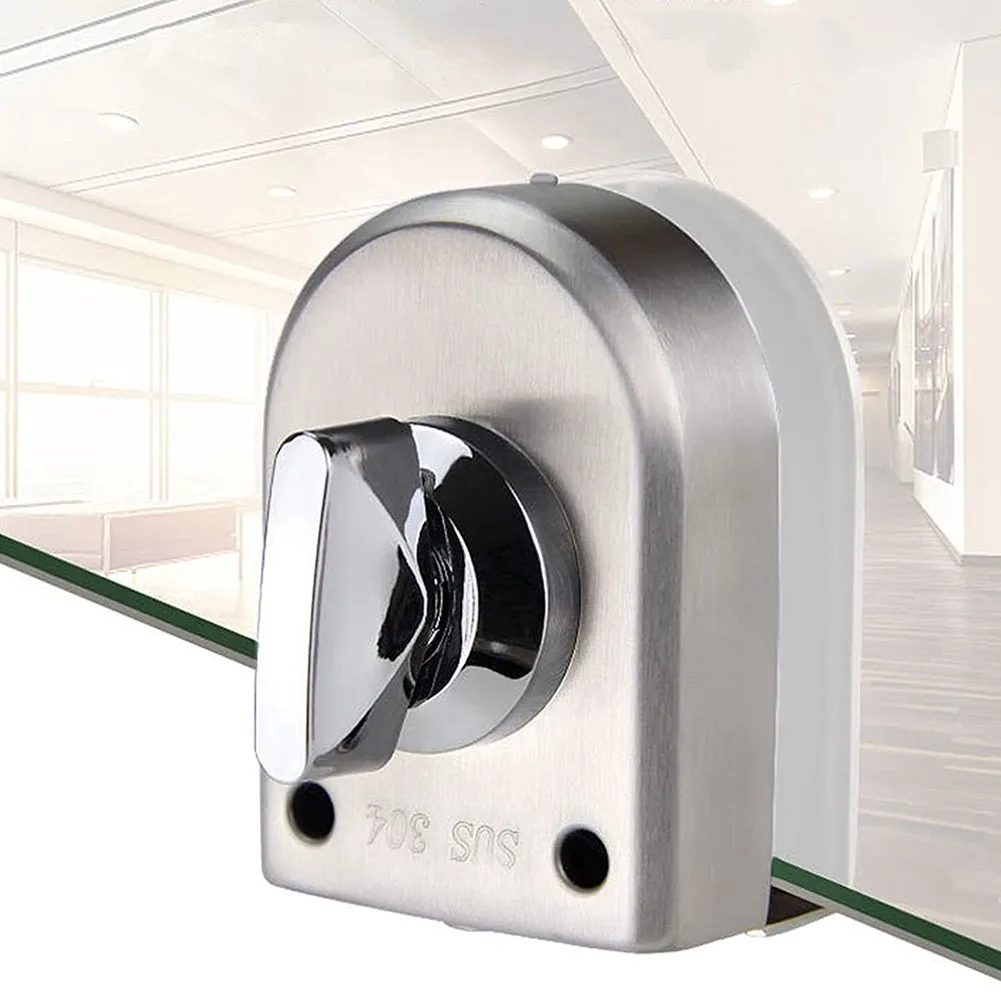 

Stainless Steel Glass Door Lock Floor Latch Lock Bolt Ground Lock For Durable And Anti-corrosion Home Improvement