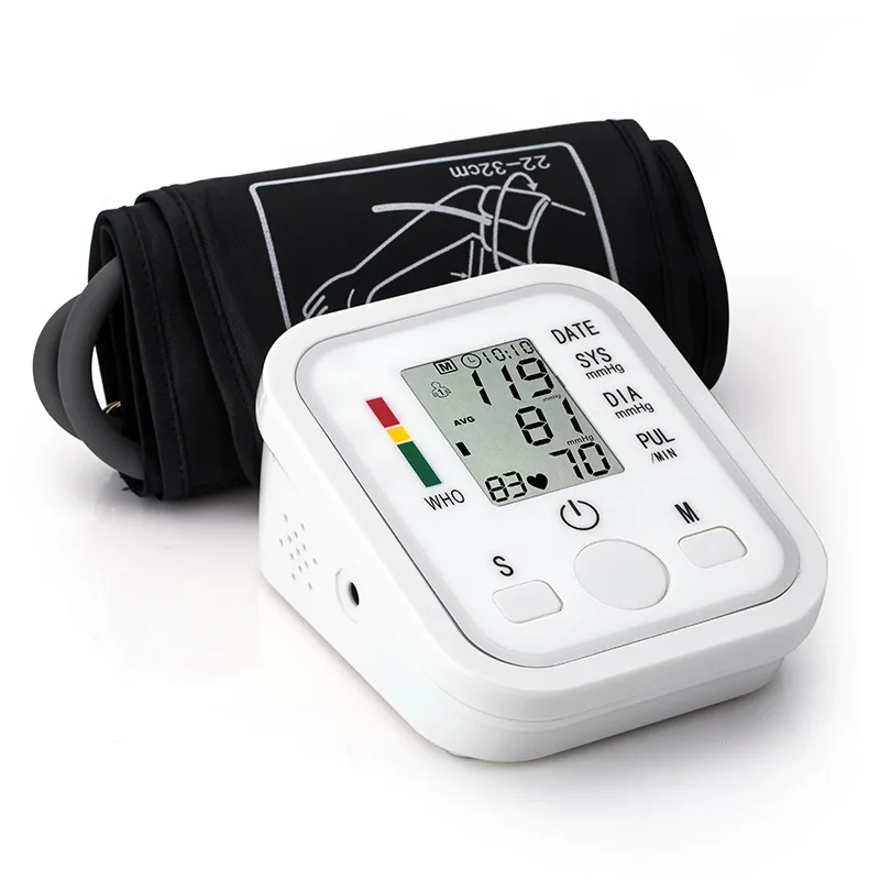 Upper Arm Blood Pressure Monitor Automatic Digital Heart Beat Rate Pulse Meter Tonometer Sphygmomanometers pulsometer | Автомобили и