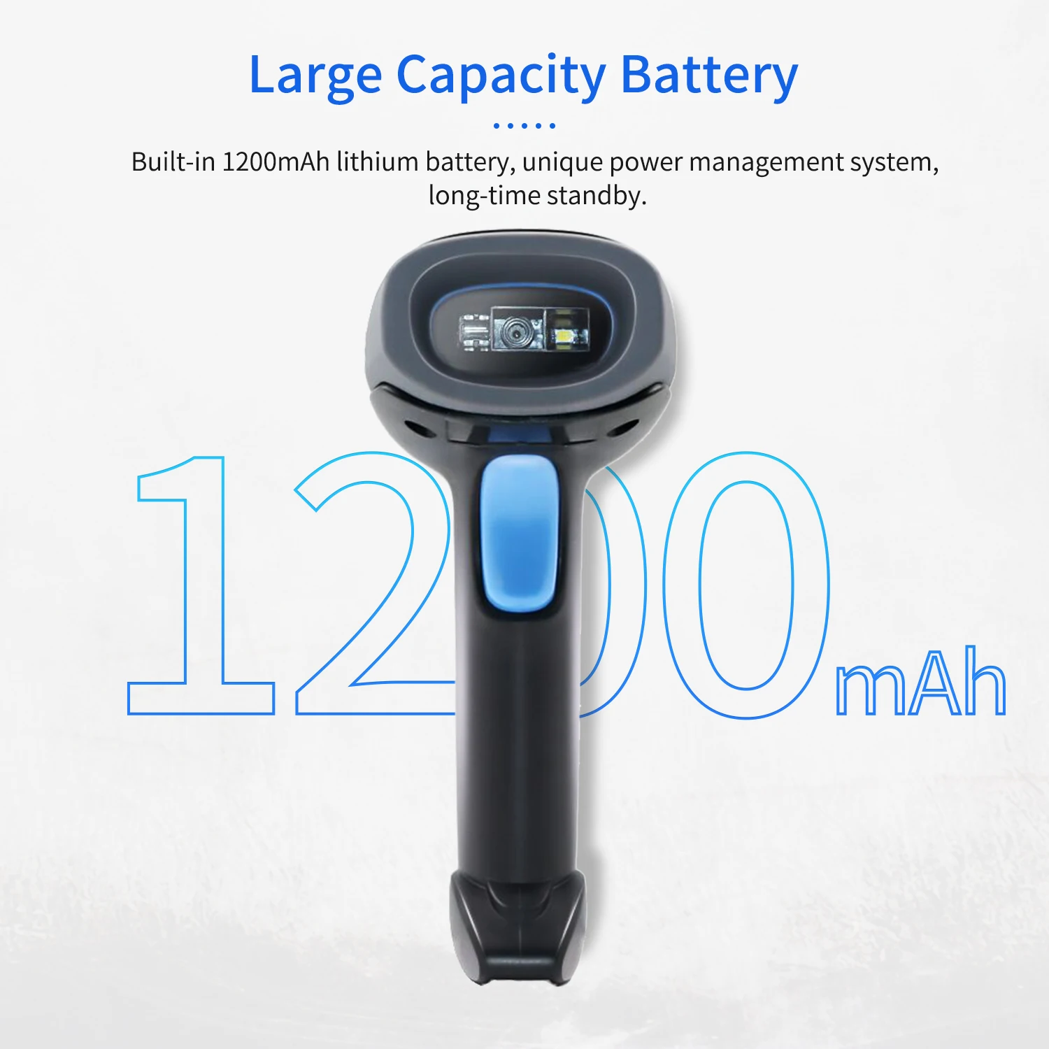 Aibecy ручной сканер штрих-кода 1D кода 2 4G беспроводной и USB проводной считыватель