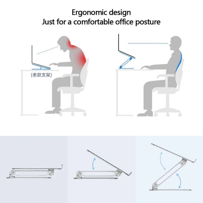 

Nillkin Aluminum Alloy Tablets Stand Cooling Bracket Non-Slip Notebook Holder Multi-Angle Adjustable Riser for Laptops