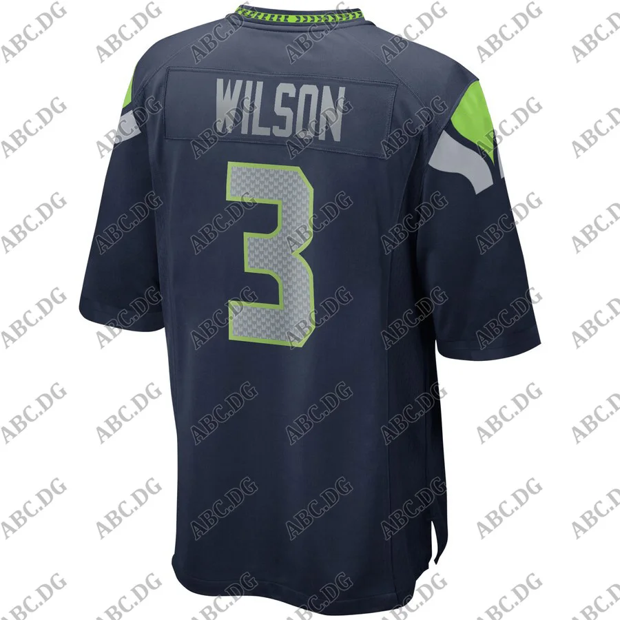 

Men Women Kid Youth Seattle Russell Wilson Navy Game Player Jersey