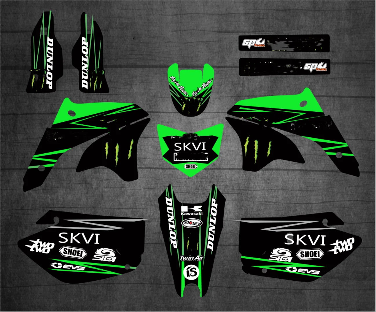 Наклейка на мотоцикл 3M графические наборы для KAWASAKI KLX450 KLX 450 2008 2009 2010 2011 2012 2013 2014 2015