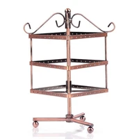 high quality 96 holes earrings stud necklace jewelry display jewllery organization multifunctional metal display stand holder