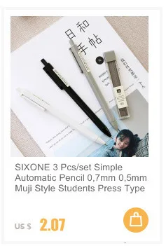 SIXONE 30 шт./упак. 0,5 мм 0,35 мм, с милым мультяшным принтом значение посылка с чернилами стандартных цветов простой Бизнес Стиль гелевые ручки прекрасный подарок для ребенка