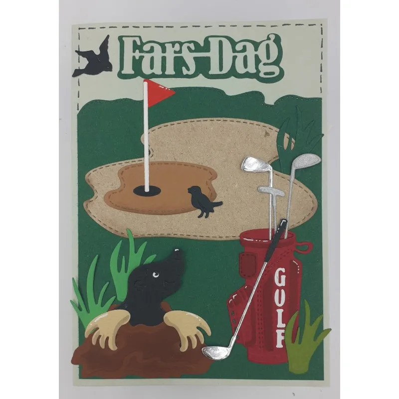 Металлические Вырубные штампы для клюшки гольфа вырезание ведра скрапбукинг