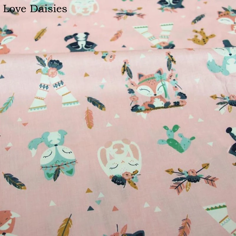 Саржевая ткань из 100% хлопка серого цвета морской волны с рисунком индийского