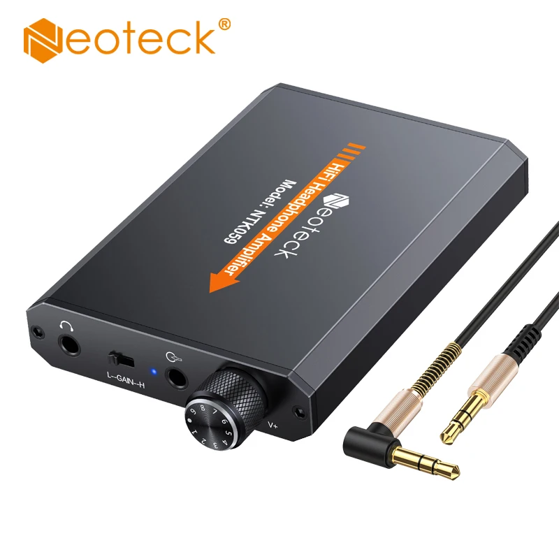 Neoteck амплитеры, усилитель для наушников, портативный Aux вход, порт для iPhone, Android, музыкальный плеер, усилитель с 3,5 мм кабелем Jack