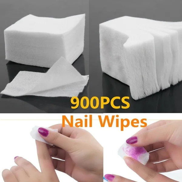 100 шт./компл. ногтей чистящее средство для снятия гель-лака безворсовые салфетки
