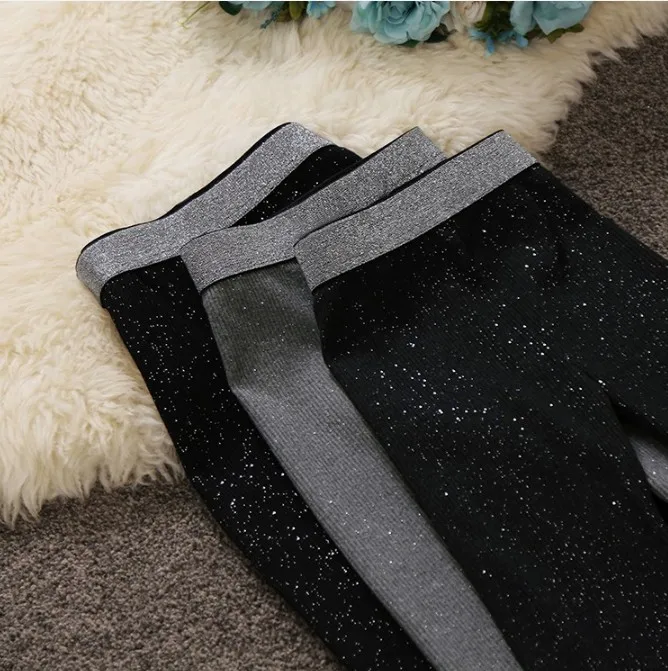 Женские эластичные брюки с высокой талией повседневные яркие леггинсы из шелка