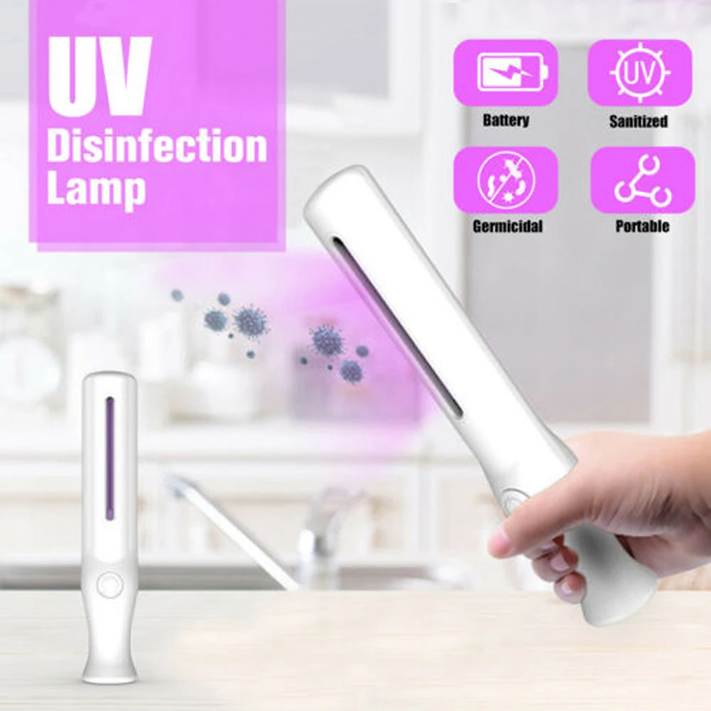Портативный ручной светильник UVC дезинфицирующая лампа для дома отеля домашнего