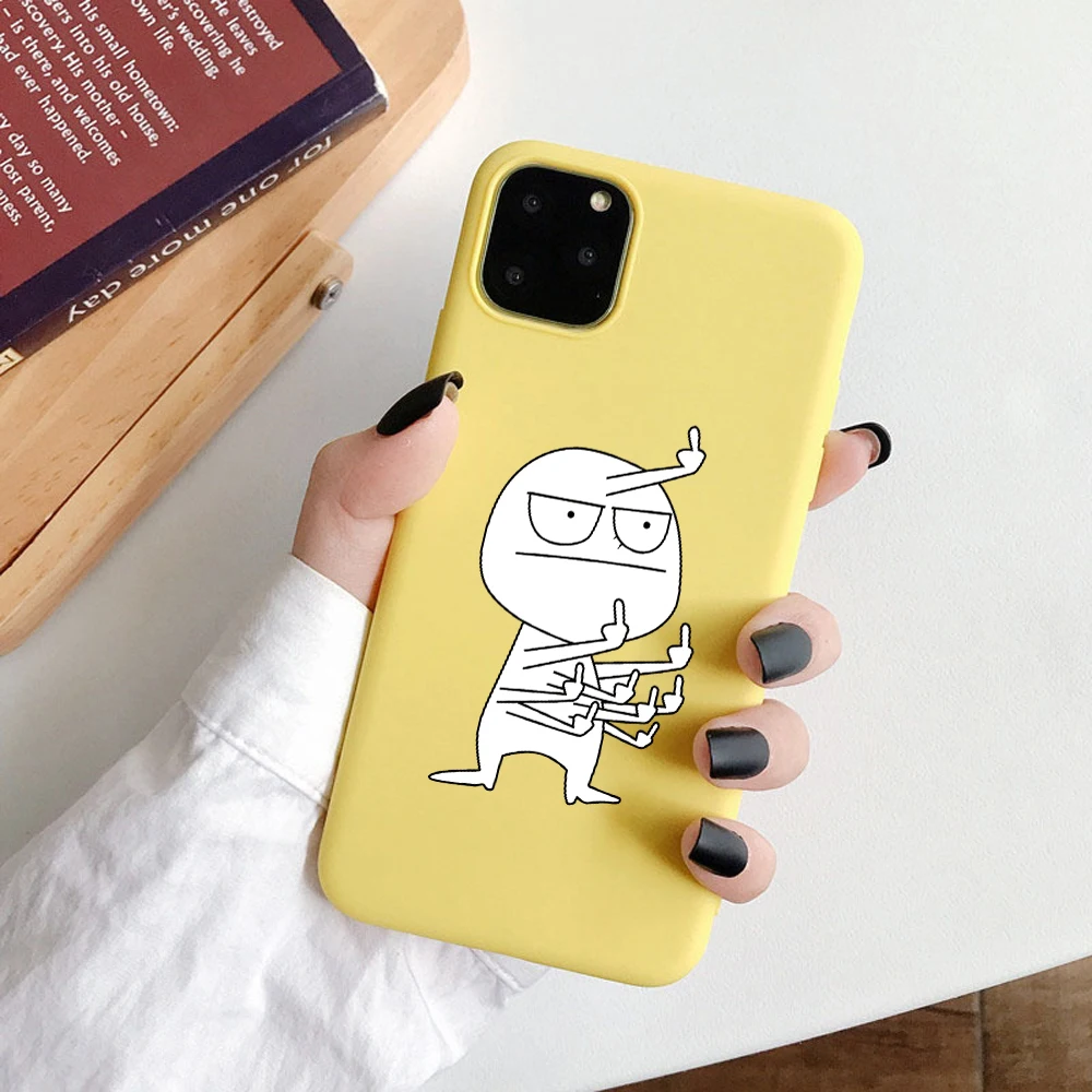 Забавный чехол с изображением банана на средний палец для iPhone X 7 8 XR XS Max для iPhone 6 6s Plus 11Pro Max чехол s мягкая задняя крышка из ТПУ