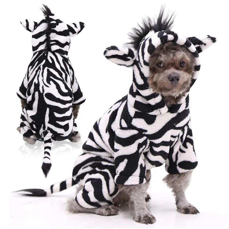 

Pet Cat Clothes Funny Cheetah Cosplay Costumes Winter Warm Plush Coat For Small Dogs Cats Hoodies Puppy Dog Clothing Ropa Perro