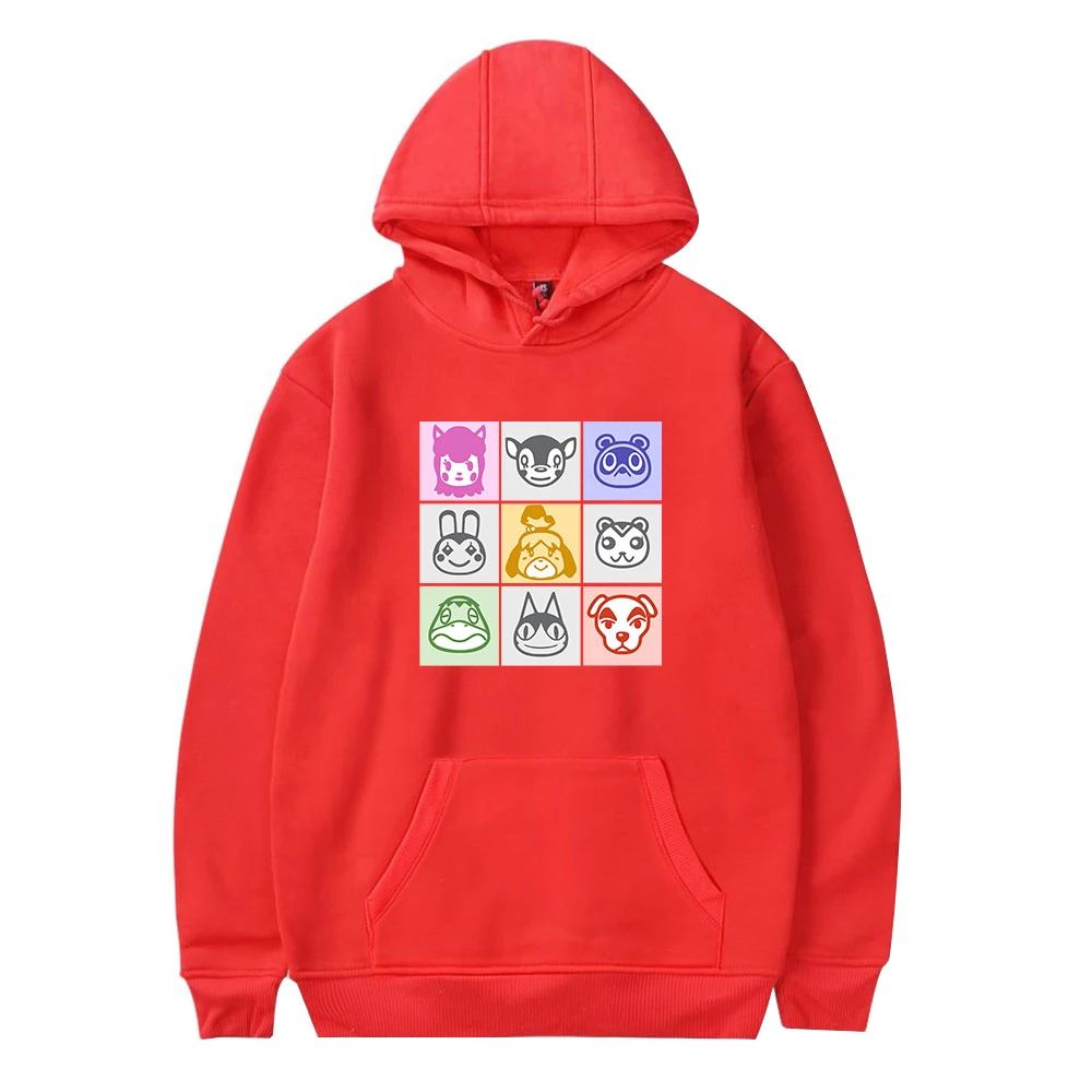 

Animal Crossing Autumn Thick Cartoon Loose Hoodies Sweatshirt Women Printed Casual Hooded Pullover O-Neck Female Thicken Coat