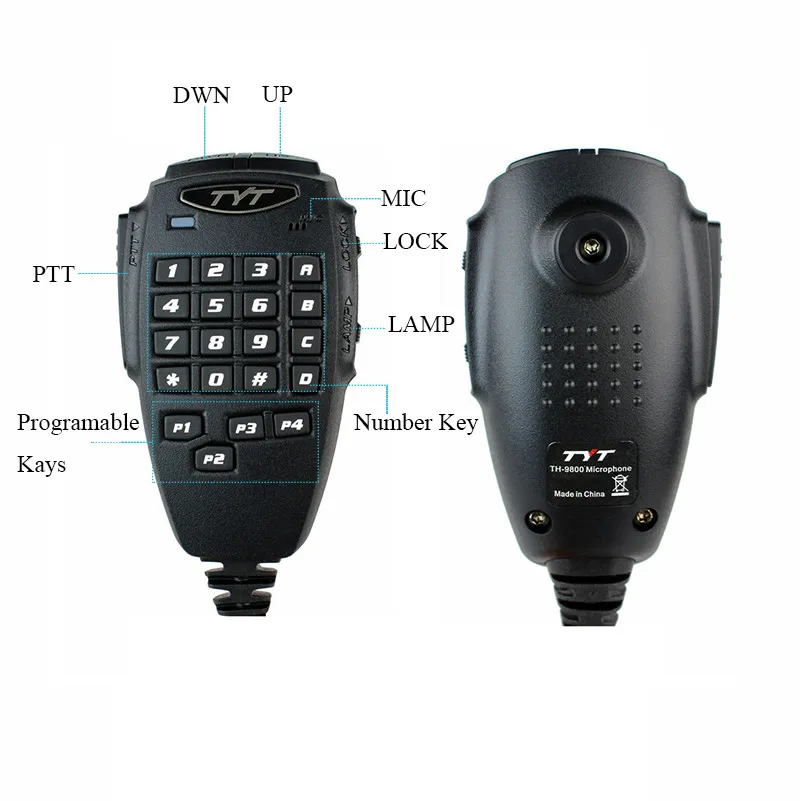 2011A Quad Band иди и болтай Walkie Talkie TYT TH 9800 29/50/144/430 МГц 50 Вт двойной Дисплей Мобильная