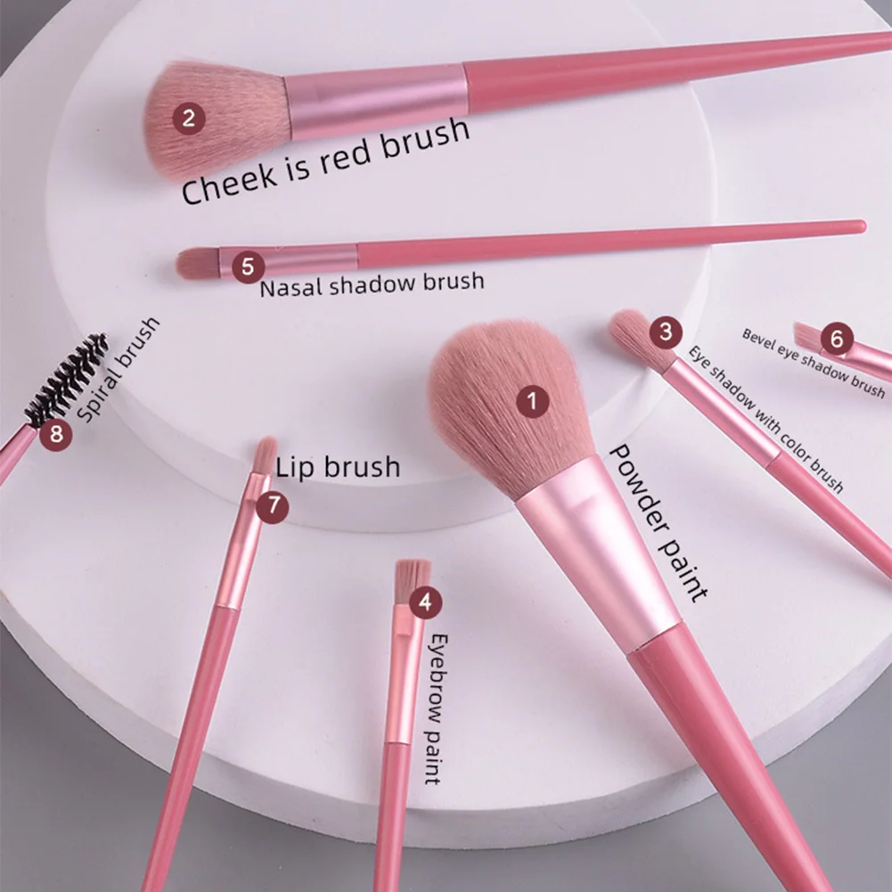 

8Pcs Professional Makeup Brushes Set Eyelash Eyebrow Eyeshadow Powder Foundation Blush Cosmetic Make Up Brush Tools Dropshipping