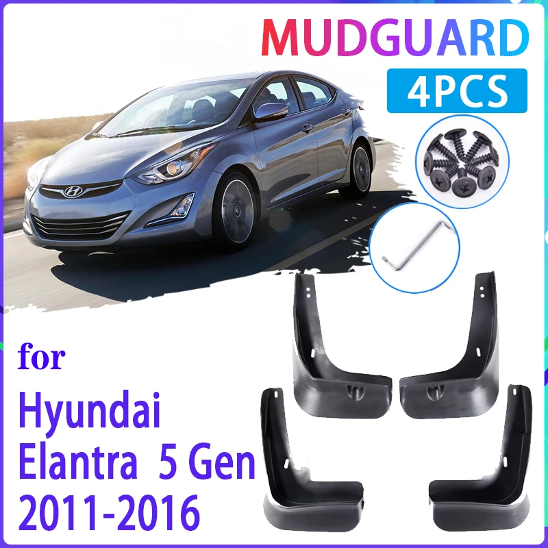 4 шт. брызговики для Hyundai Elantra MD 2011 2012 2013 2014 2016 | Автомобили и мотоциклы
