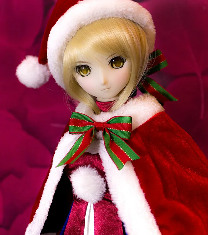Estartek 1/3 индивидуальный красный Рождественский костюм для BJD SD DD куклы