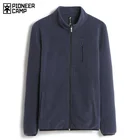 Пионерский лагерь на осень-зиму теплая Кофта мужская брендовая одежда чистый цвет толстый флис мужская толстовка на молни наивысшего качества повседневная мода 622202