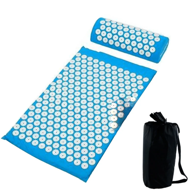 

Newly Lotus Acupucture Mat Pad Set Acupressure Massage Cushion Pillow for Home Yoga FIF66