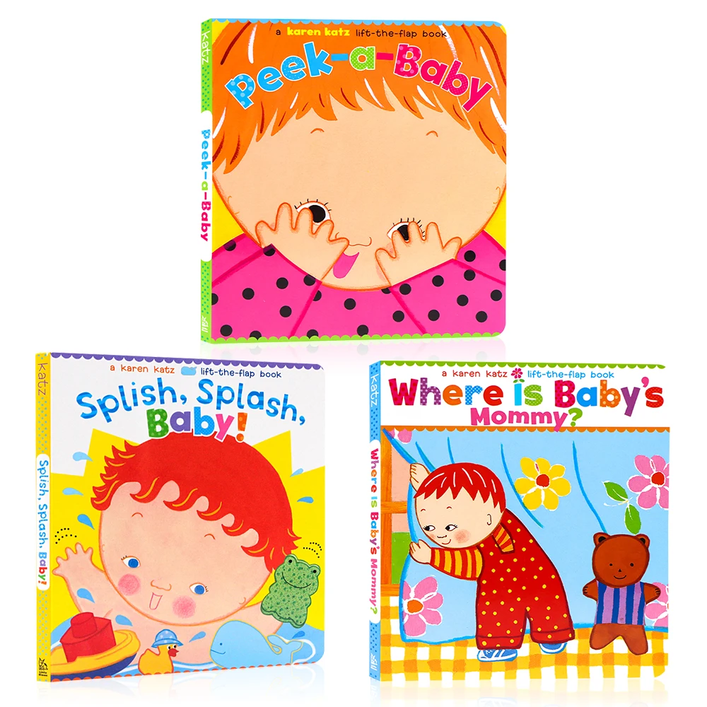 

Where Is Baby's Mommy Peek A Baby Splish Splash Baby by karen katz English Lift-the-flap Board Books Baby Learning bedtime book