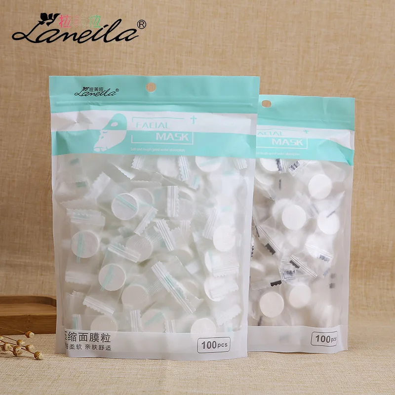 Нетканая ткань сжатая маска для лица домашняя увлажняющая Конфета индивидуально