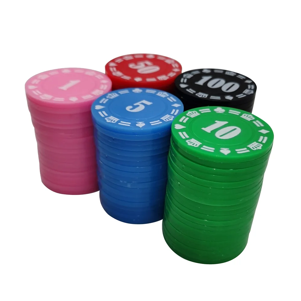 100 шт. 37 мм пластиковые жетон для покера наборы Маджонга карты Техасские - купить