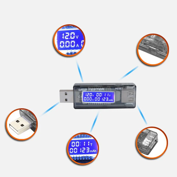 KWS-V20/V21 USB ток напряжение емкость тест er вольт ток зарядное устройство емкость тест er метр Мобильный детектор уровня мощности тест батареи