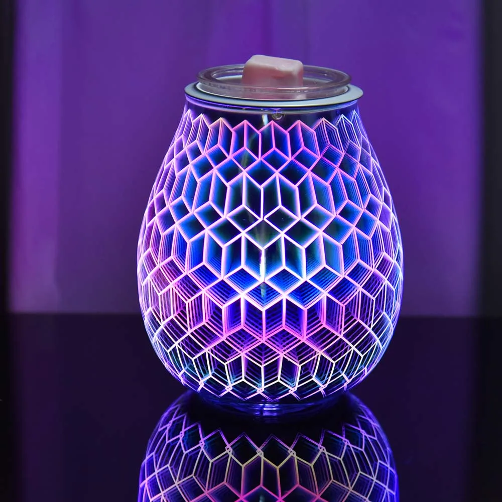 3D цветочные звезды воск плавится ароматерапия лампа Ночной светильник